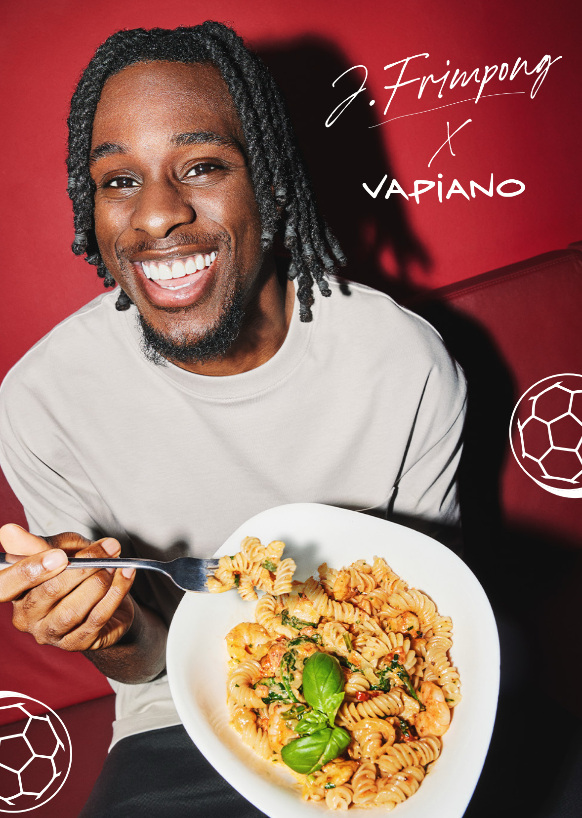 Jeremie Frimpomg with this Vapiano Pasta